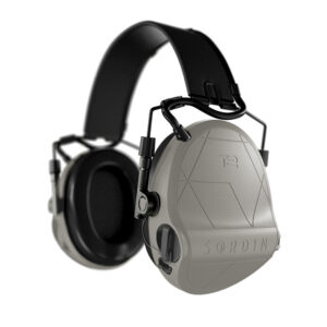 Casque anti-bruit Suprême T2 tan serre-tête tissu noir