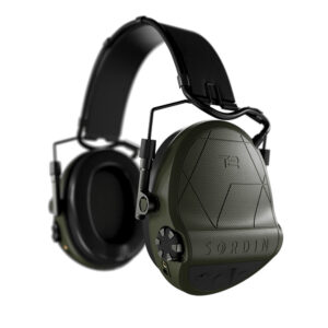 Casque anti-bruit Suprême T2 vert olive serre-tête cuir noir