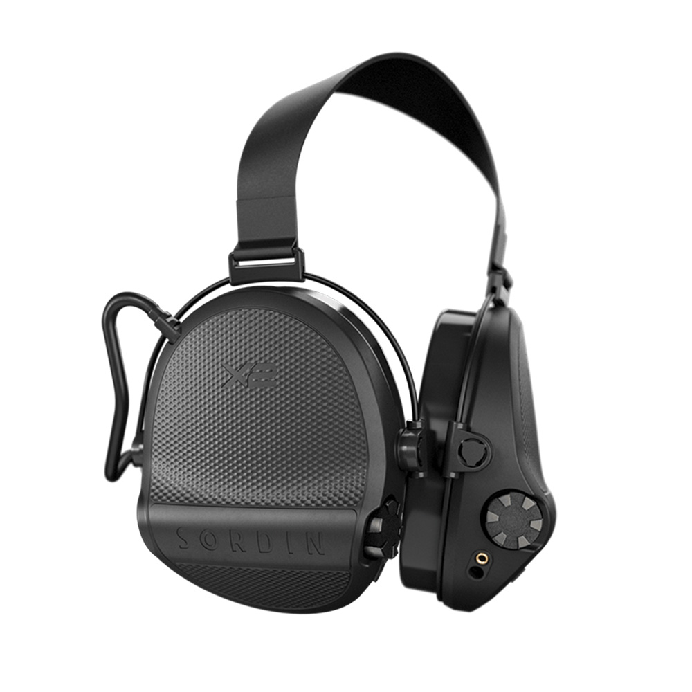 Casque anti-bruit Suprême X2 BT noir serre-nuque tissu noir