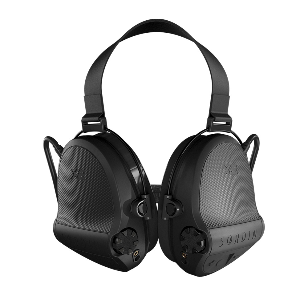 Casque anti-bruit Suprême X2 BT noir serre-nuque tissu noir