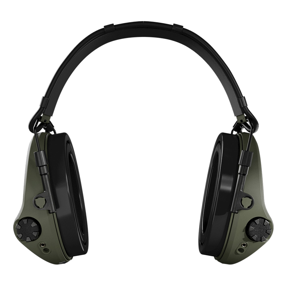 Casque anti-bruit Suprême X2 BT vert olive serre-tête cuir noir