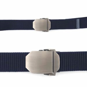 Ceinture sangle bleu Marine boucle métal