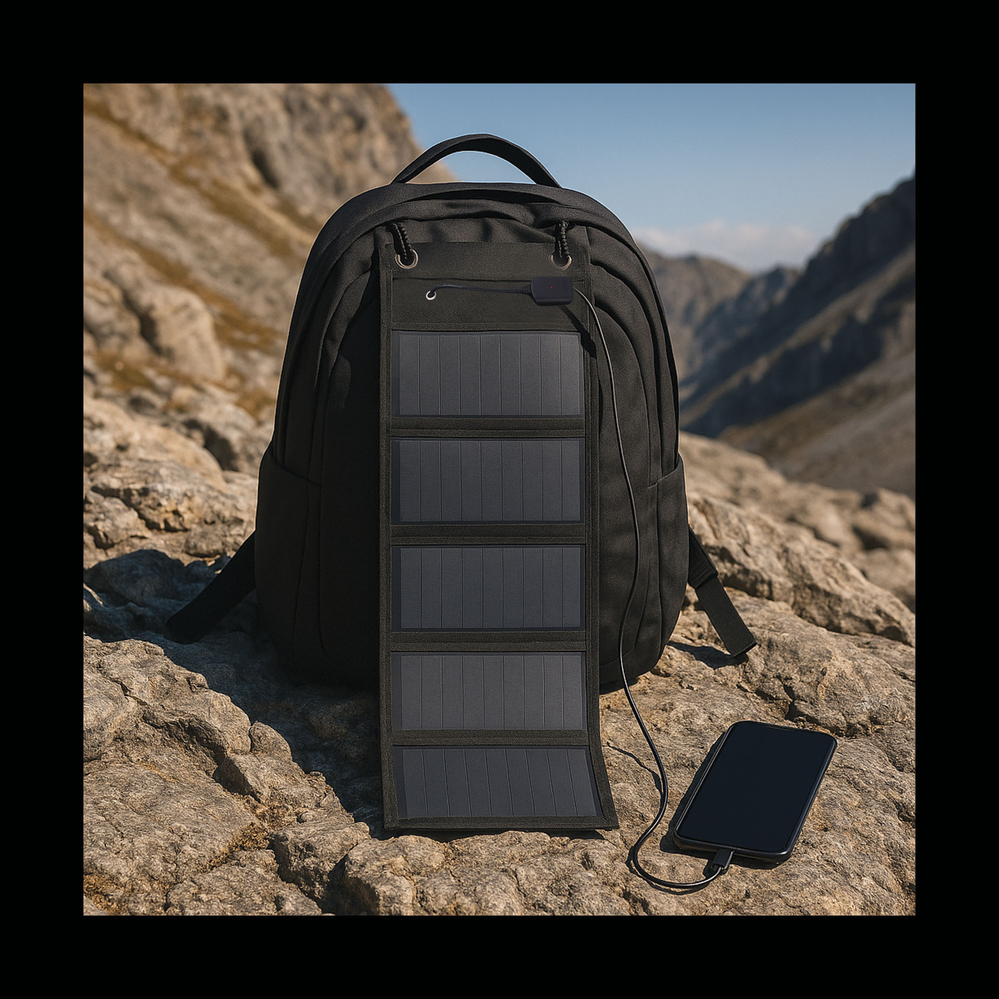 Chargeur solaire portable pliable 12,5 W