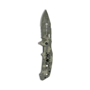 Couteau Pliant Tactique Pixel Vert – K25