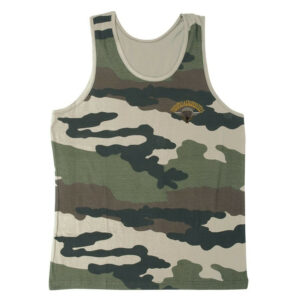 Débardeur camouflage brodé para