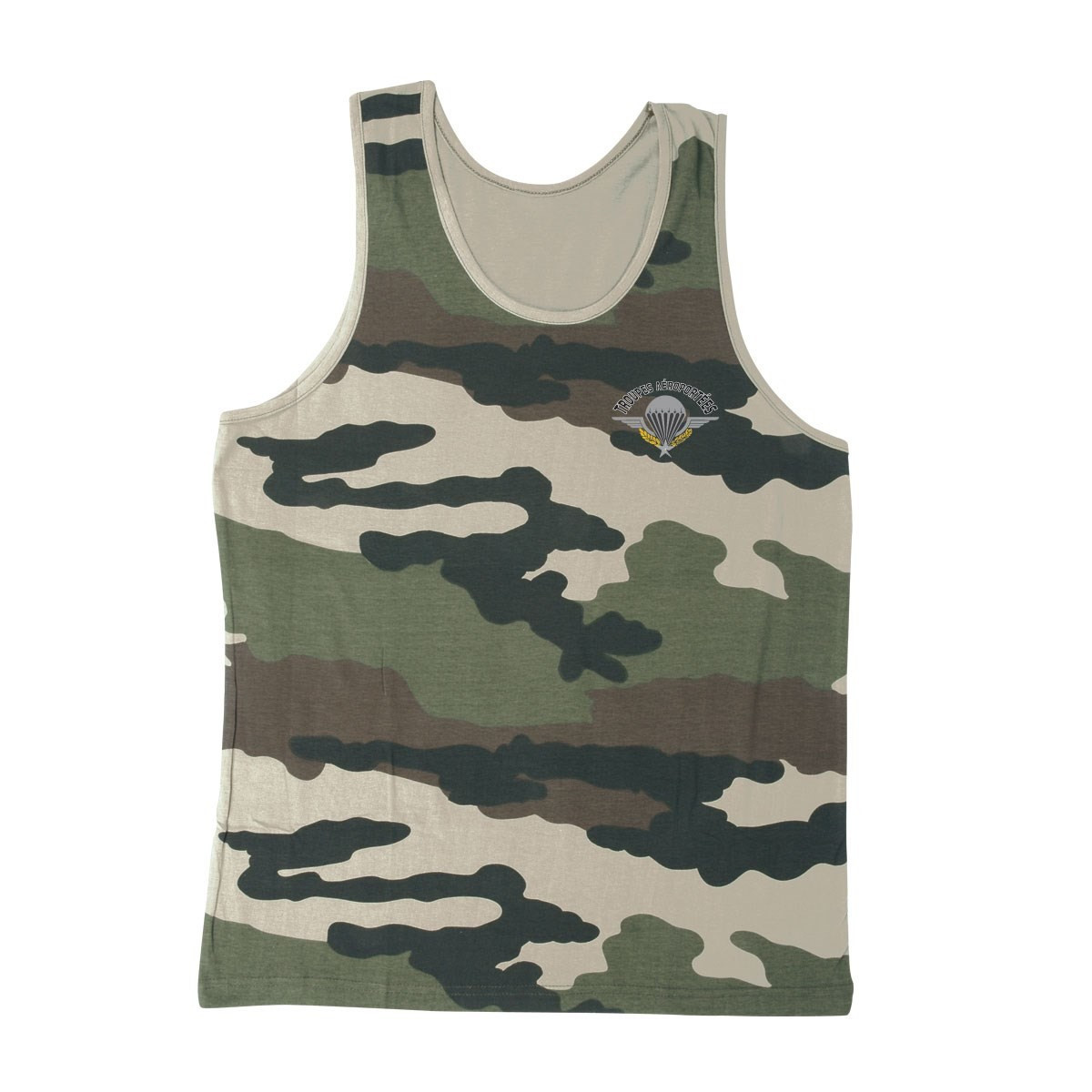 Débardeur camouflage sérigraphie para