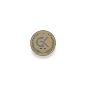 Écusson basse visibilité GK en gomme coyote