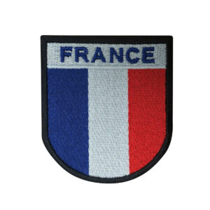 Écusson brodé France contour noir