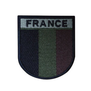 Écusson France basse visibilité brodé contour noir