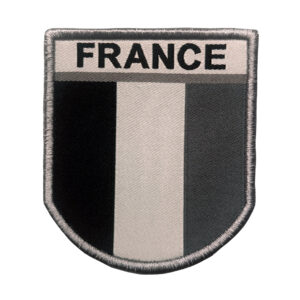 Écusson France brodé gris