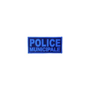 Flap Bleu Police Municipale Basse Visibilité 13x6cm