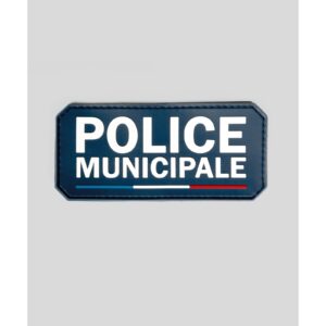 Flap Gomme “POLICE MUNICIPALE” Velcro 13×6 cm – GK