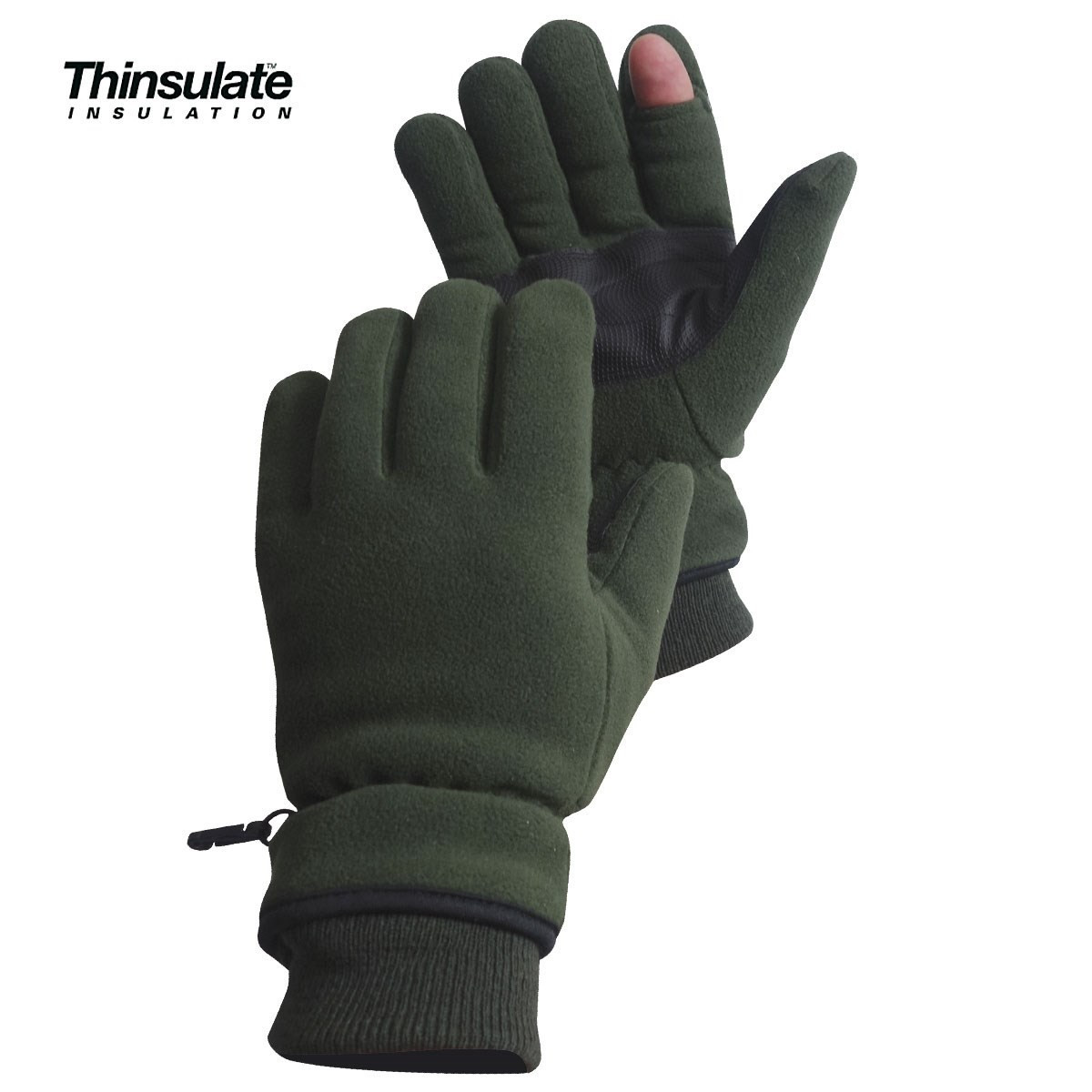 Gants polaires doigt tireur Thinsulate