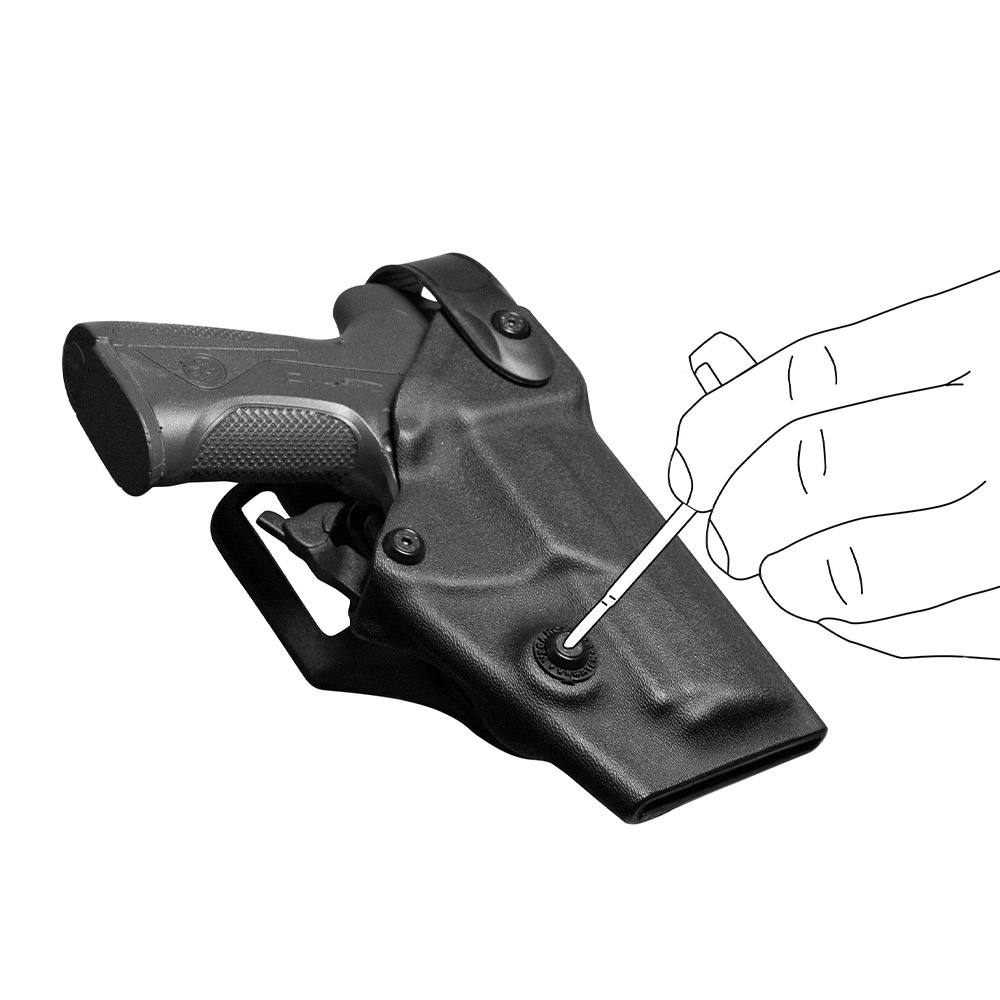 Holster gaucher Vegatek Duty VKD800 tan pour Beretta 92/98 - PAMAS / MAS-G1