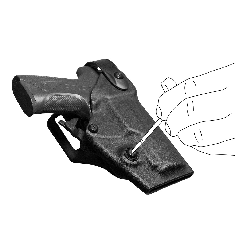 Holster gaucher Vegatek Short VKS800 vert olive pour PAMAS MAS-G1