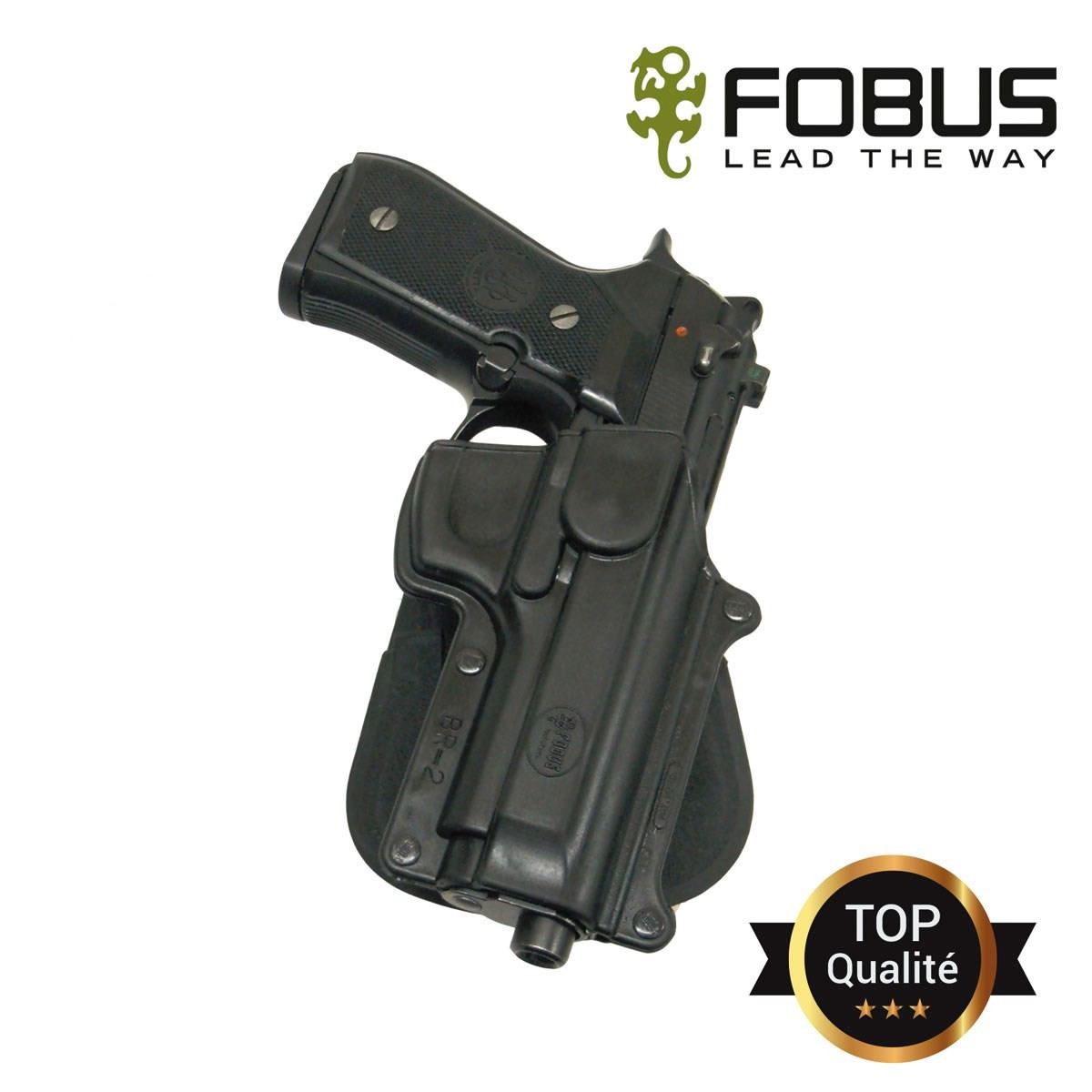 Holster rigide polymère Beretta 92F/96 Pamas rétention passive