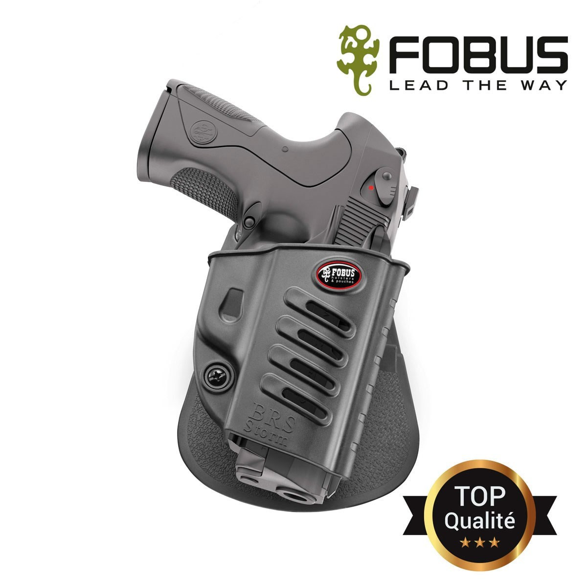Holster rigide polymère Beretta 92FS Pamas rétention passive vis ajus