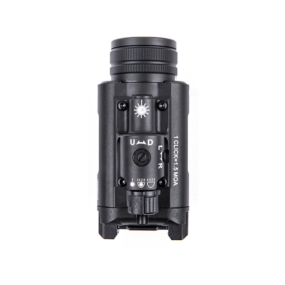 Lampe avec pointeur laser vert réglable pour arme de poing WL25 - éclairage blanc - 1200 lumens