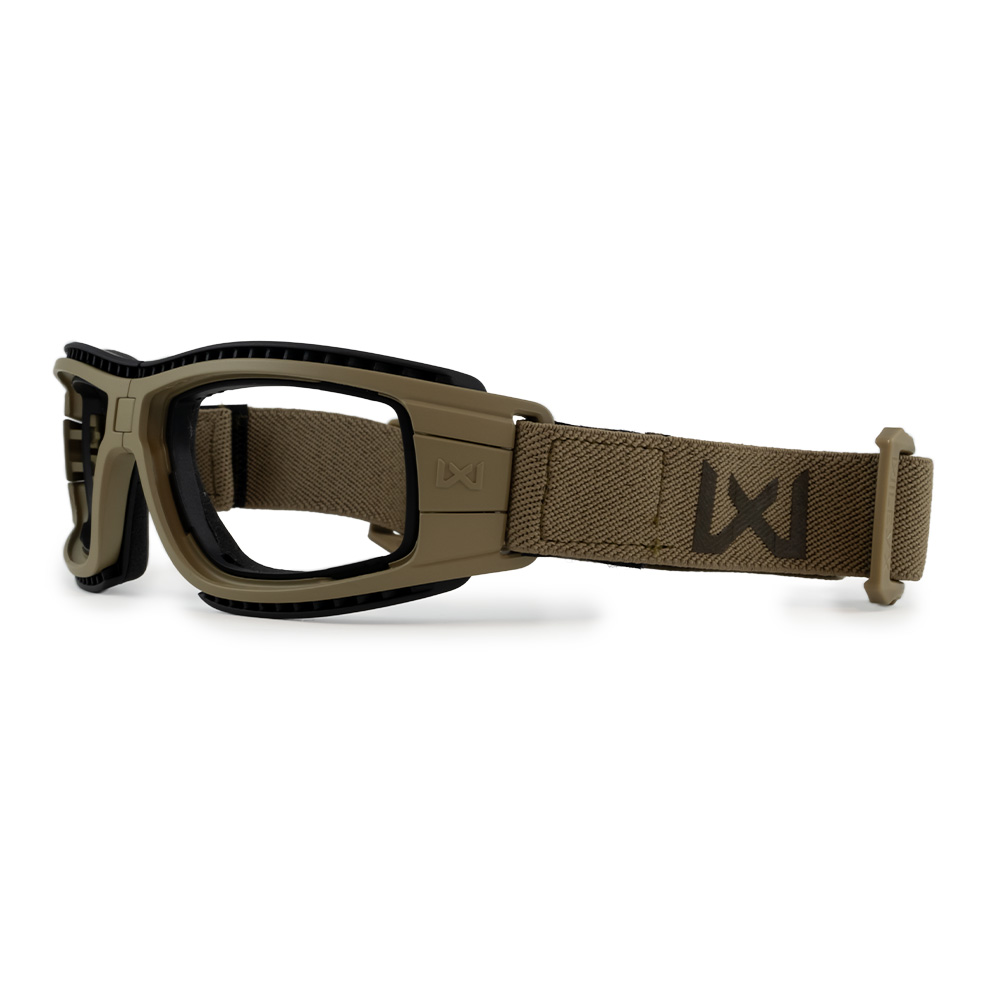 Masque de protection balistique pliable Lynx tan écrans fumé/incolore