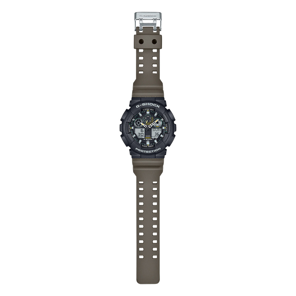 Montre G-Shock GA-100TU noir/vert olive
