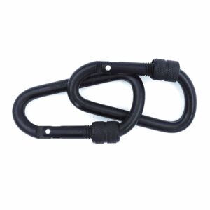 Pack 10 mousquetons 6 cm
