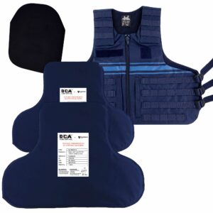 Pack incluant 2 Plaques balistiques + plaque Trauma + Housse de gilet pare-balles Police Municipale