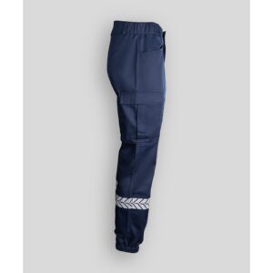 Pantalon Sécurité Privée Marine avec Bandes HV – GK SAFETEK®