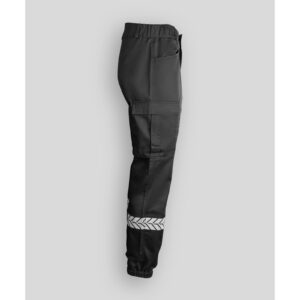 Pantalon Sécurité Privée noir avec bandes HV – GK SAFETEK®