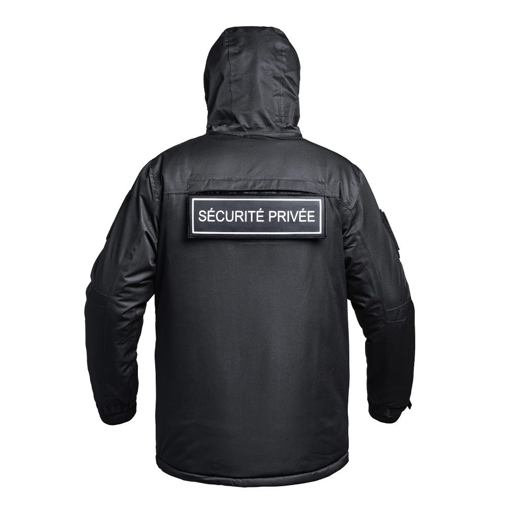 Parka Hardshell SÉCU-ONE WF 150 flap Sécurité Privée noir