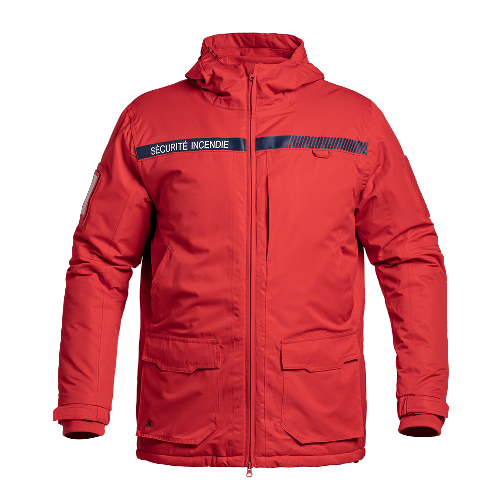 Parka Hardshell SÉCU-ONE WF 150 Sécurité Incendie rouge