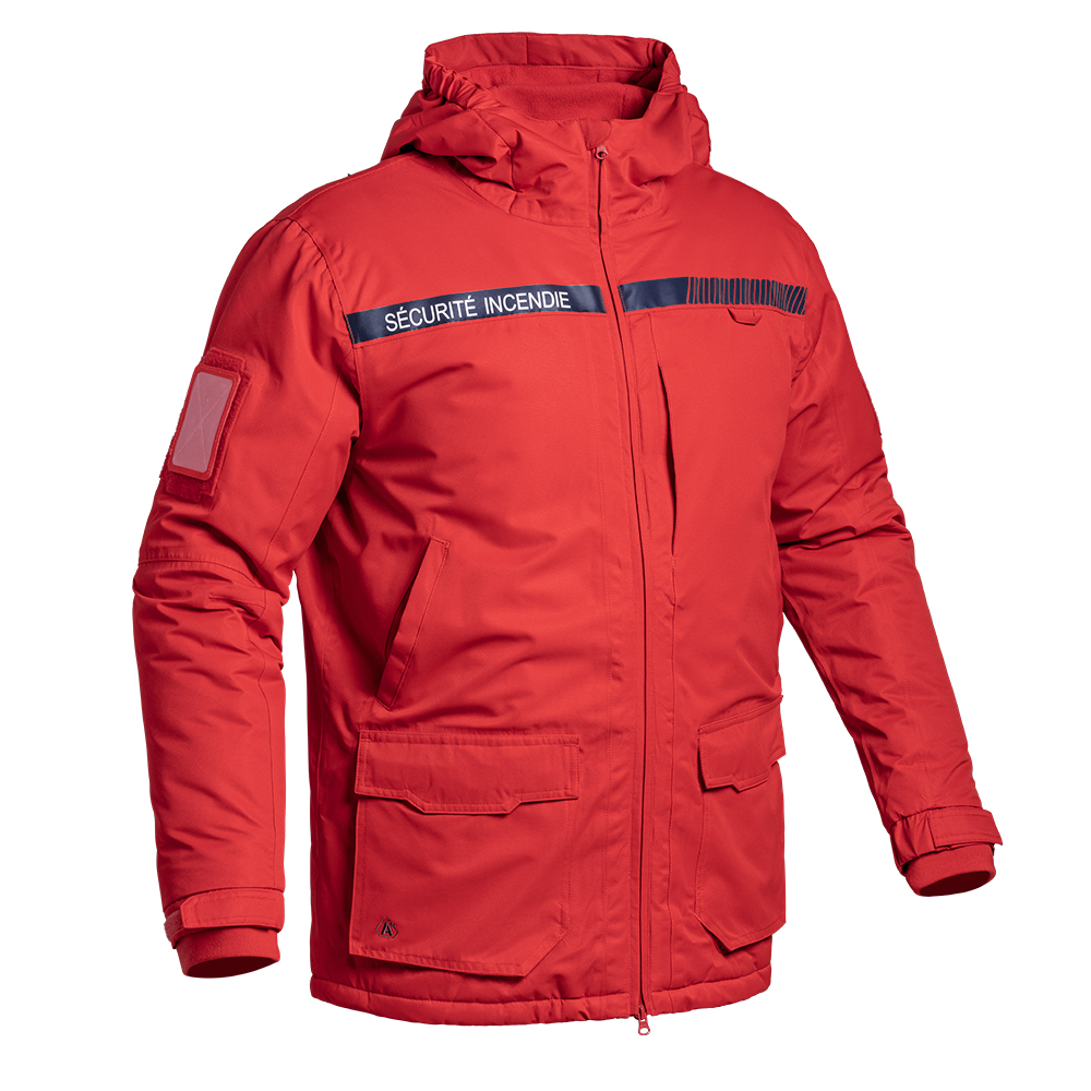 Parka Hardshell SÉCU-ONE WF 150 Sécurité Incendie rouge