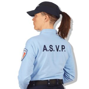 Polo ASVP Ciel Manches Longues