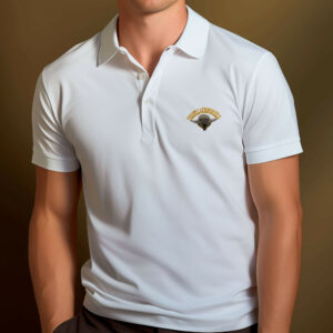 Polo blanc brodé para