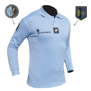Polo bleu Gendarmerie homme