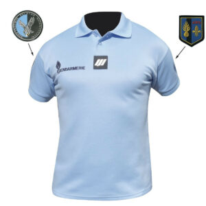Polo bleu Gendarmerie homme allege