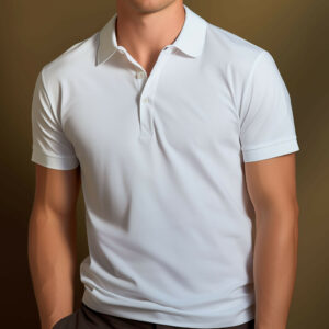 Polo coton uni manches courtes (blanc, noir, bleu marine, vert armée)