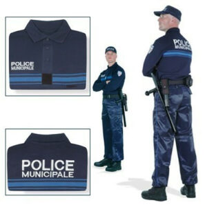 Polo Marine brodé Police Municipale
