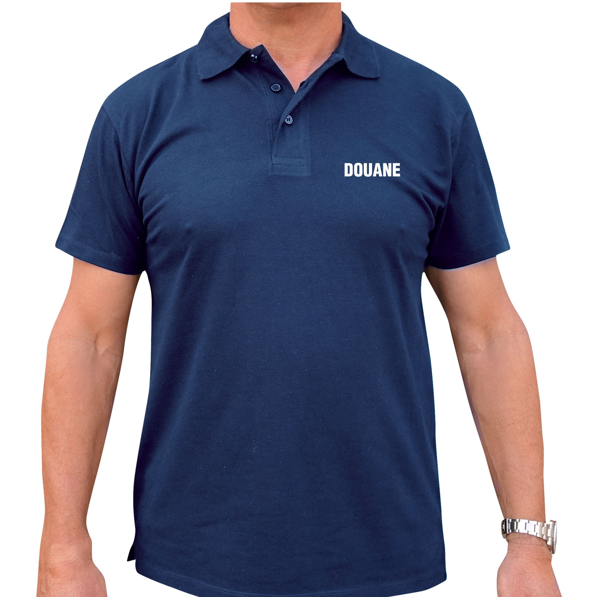 Polo Marine manches courtes imprimé Douane