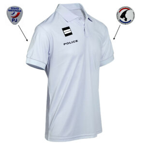 Polo Police Cooldry anti humidite maille piquee
