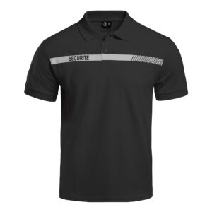 Polo SÉCU-ONE Sécurité noir