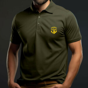 Polo vert MC imprimé TDM