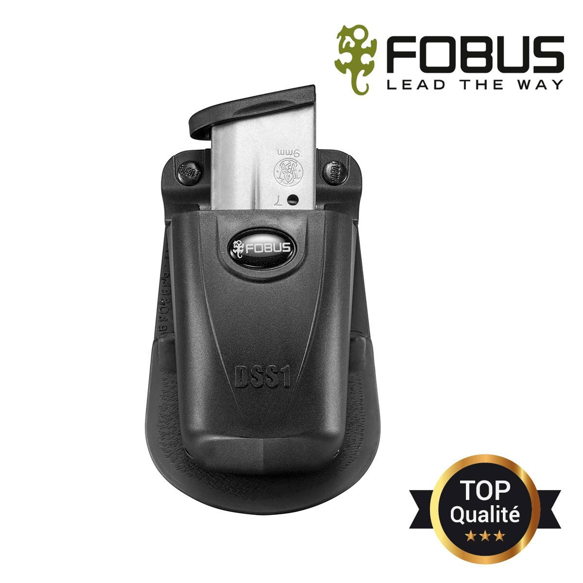 Porte chargeur simple polymère rétention passive ajustable
