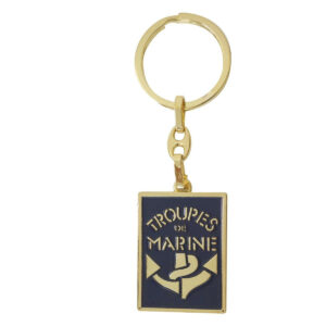 Porte-cles métal Troupes de Marine