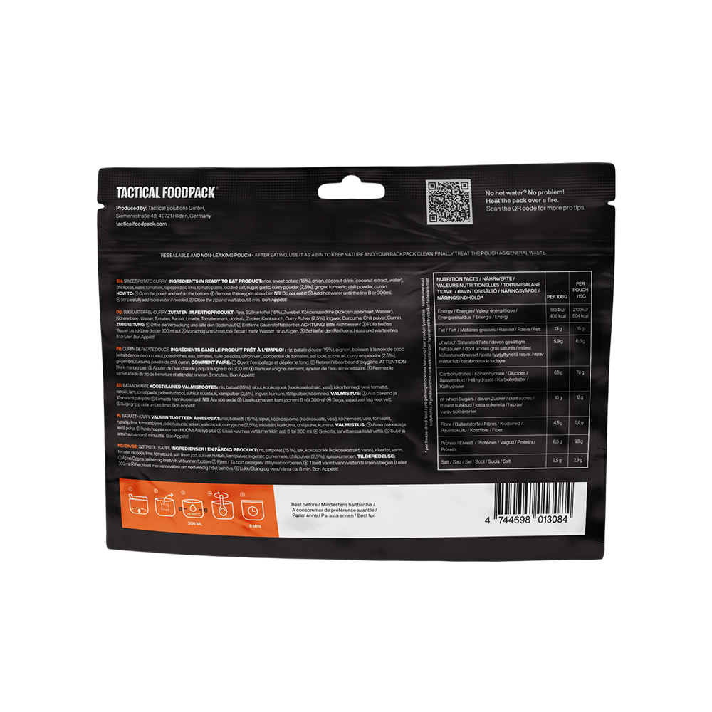 Ration de survie - Curry de patates douces