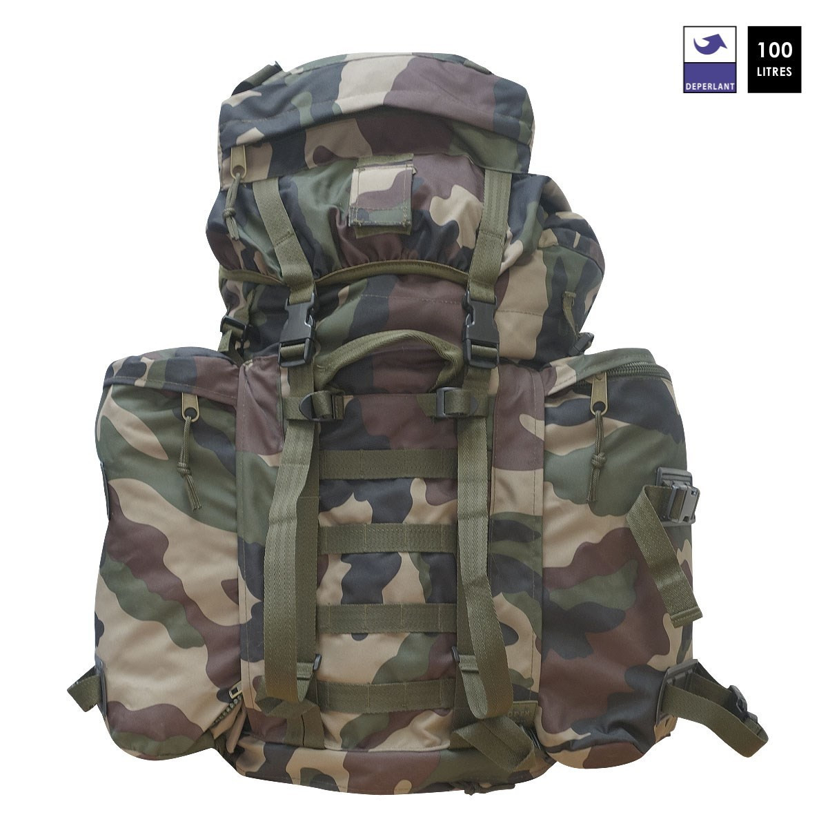 Sac à dos intervention 100 litres avec sur sac