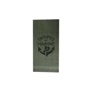 Serviette militaire kaki avec marquage TDM