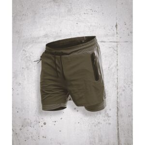 Short de Sport Sprint 2-en-1 GK UNDERCOVER Kaki