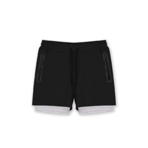Short de Sport Sprint 2-en-1 GK UNDERCOVER Noir