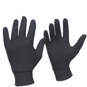 Sous gants en nylon noir