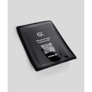 Support pour carte professionnelle avec velcro Noir – Lot de 10